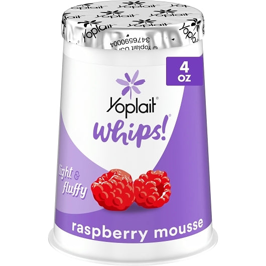 Yoplait Whips Raspberry Mousse, 4 Ounce - 12 per case. - DOT product image 1