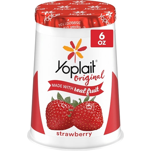 Yoplait Original Strawberry Yogurt, Vitamin A Acetate, Vitamin D3 (6 Oz, 12 Pk) - DOT product image 1