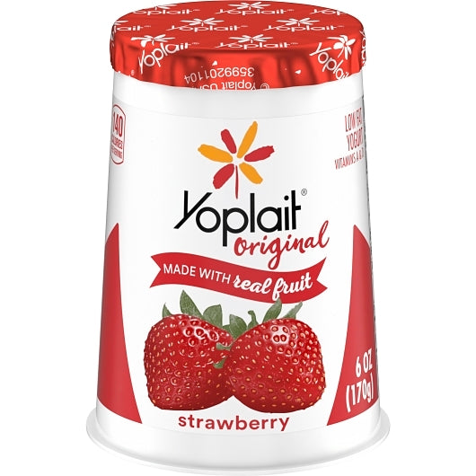 Yoplait Original Strawberry Yogurt, Vitamin A Acetate, Vitamin D3 (6 Oz, 12 Pk) - DOT product image 2