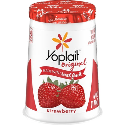 Yoplait Original Strawberry Yogurt, Vitamin A Acetate, Vitamin D3 (6 Oz, 12 Pk) - DOT product image 2
