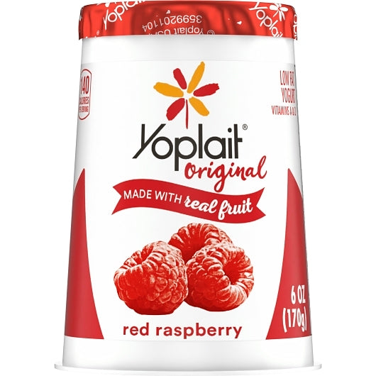 Yoplait Original Red Raspberry Yogurt, 12 x 6 oz Case - DOT product image 4