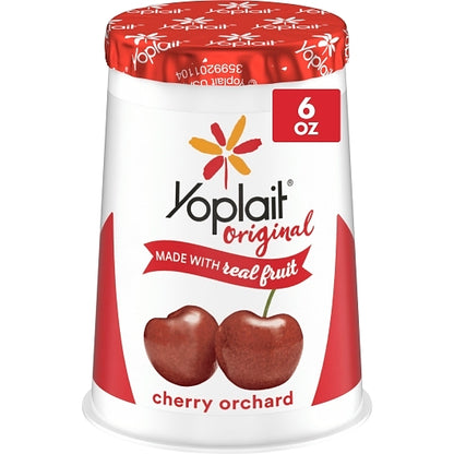 Yoplait Original Cherry Yogurt, W/Grade A Nonfat Milk (6 Oz, 12 Per Case) - DOT product image 1