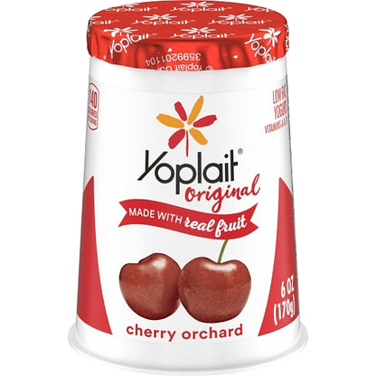 Yoplait Original Cherry Yogurt, W/Grade A Nonfat Milk (6 Oz, 12 Per Case) - DOT product image 2