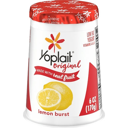 Yoplait Original Lemon Burst Yogurt, 12 x 6 oz Case - DOT product image 8