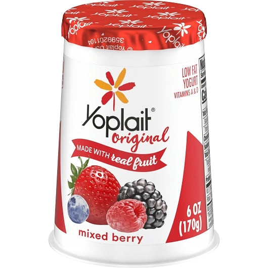 Yoplait Original Mixed Berry Yogurt, 12 x 6 oz Case - DOT product image 7