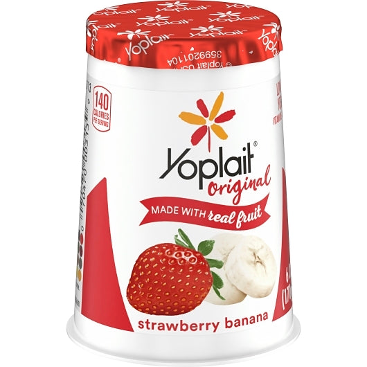 Yoplait Original Strawberry Banana Yogurt, 12 x 6 oz Case - DOT product image 5