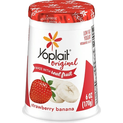 Yoplait Original Strawberry Banana Yogurt, 12 x 6 oz Case - DOT product image 7
