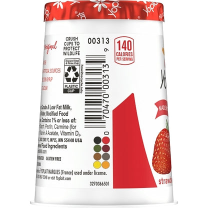 Yoplait Original Strawberry Banana Yogurt, 12 x 6 oz Case - DOT product image 6