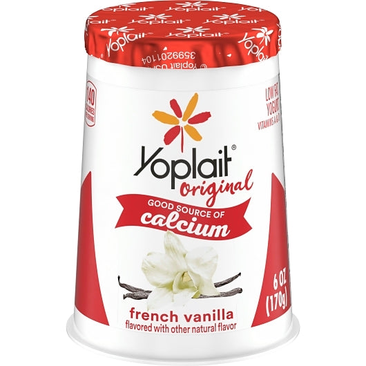 Yoplait Original French Vanilla Yogurt, 12 x 6 oz Case - DOT product image 2