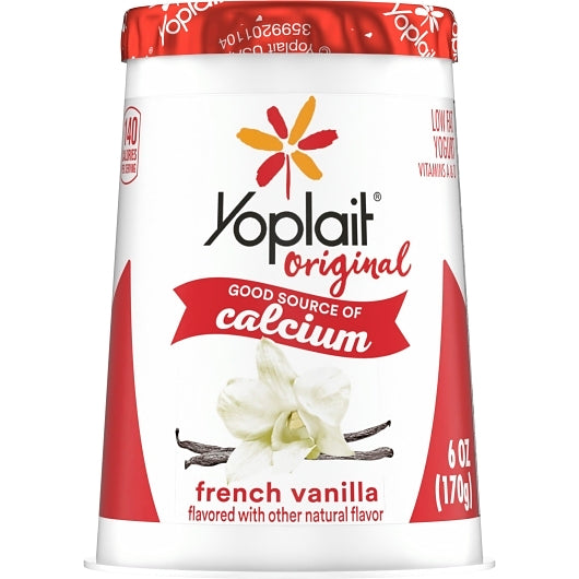 Yoplait Original French Vanilla Yogurt, 12 x 6 oz Case - DOT product image 4