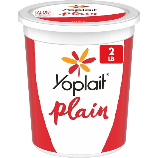 Yoplait Fat Free Plain Yogurt, 32 Ounce - 6 per case. - DOT product image 1