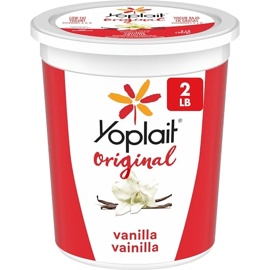 Yoplait Low Fat Vanilla Yogurt, 32 Ounce - 6 per case. - DOT product image 1