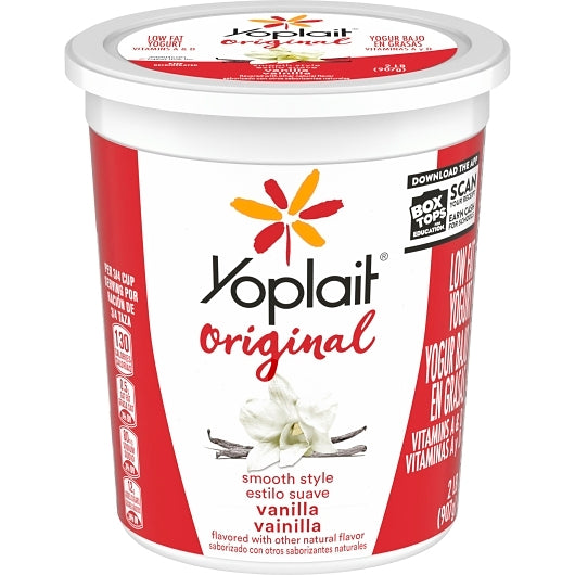Yoplait Low Fat Vanilla Yogurt, 32 Ounce - 6 per case. - DOT product image 2