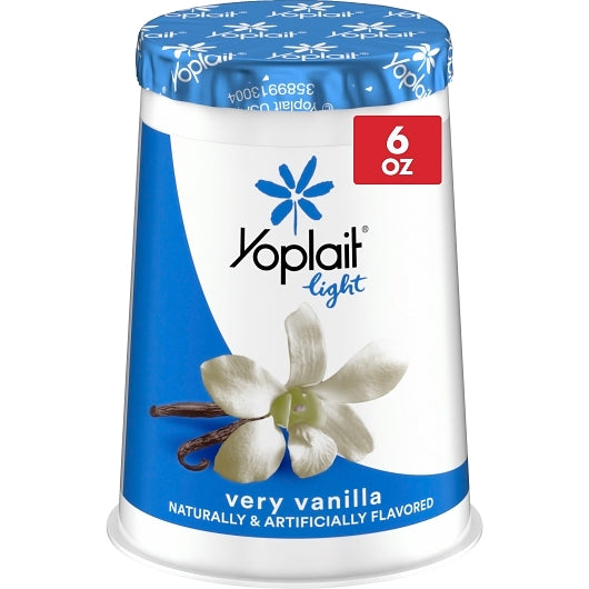 Yoplait Light Very Vanilla Yogurt, 6 Ounce - 12 per case. - DOT product image 1