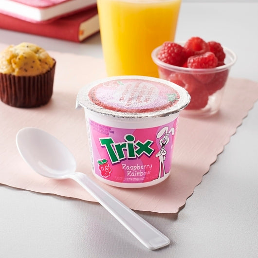 Yoplait Trix Low Fat Raspberry Rainbow Yogurt, 48 x 4 oz Case - GS1 styled product image