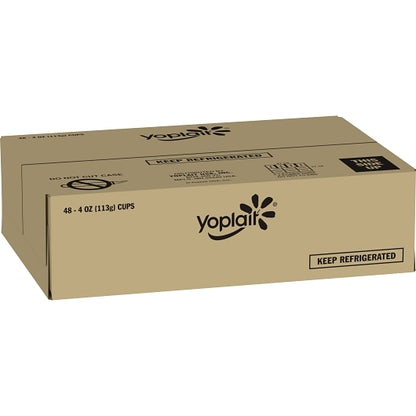Yoplait Trix Low Fat Strawberry Banana Bash Yogurt, 48 x 4 oz Case - GS1 closed shipping case image
