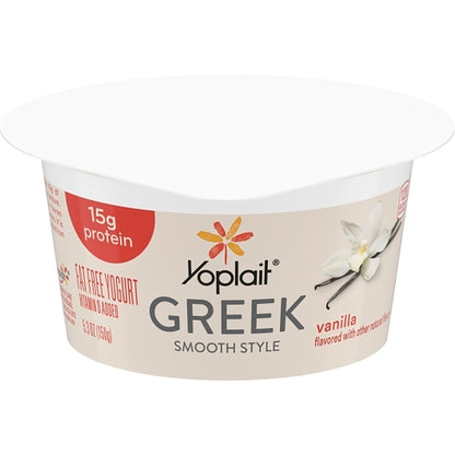 Yoplait Greek Blended Vanilla Yogurt, Gluten-Free (5.3 Oz, 12 Per Case) - DOT product image 1