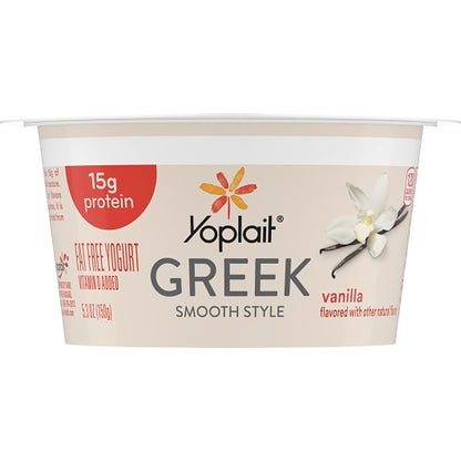 Yoplait Greek Blended Vanilla Yogurt, Gluten-Free (5.3 Oz, 12 Per Case) - DOT product image 2