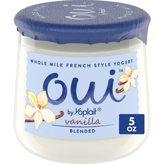 Oui By Yoplait Vanilla French Style Yogurt, 8 x 5 oz Case - Cheese & Dairy