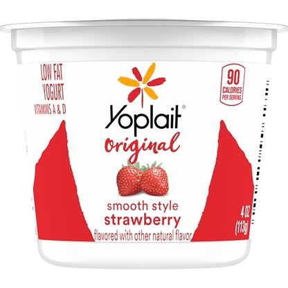 Yoplait Original Strawberry & Strawberry Banana Yogurt Cup with Real Fruit, 1 x 48 ct Case - DOT product image 4