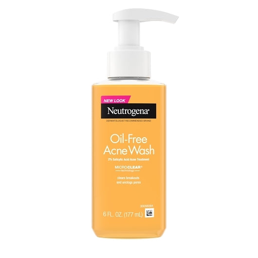 Neutrogena Oil-Free Acne Wash, 8 x 3 x 6 fl oz Case - Health & Personal Care