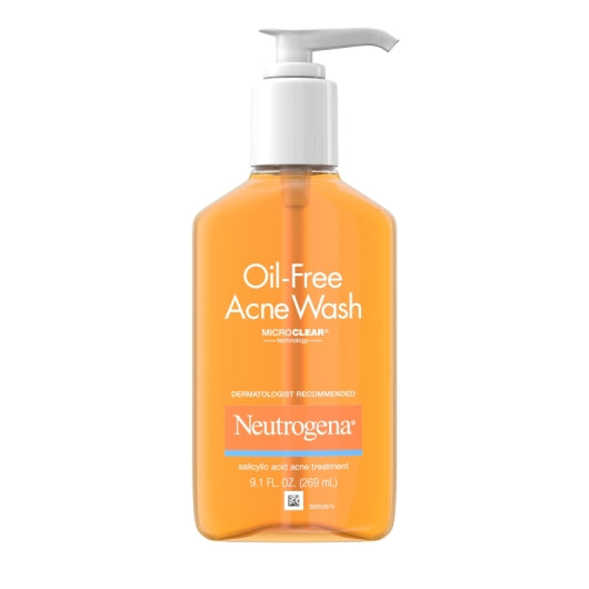 Neutrogena Oil-Free Acne Wash Microclear, 4 x 3 x 9.1 fl oz Case - Health & Personal Care