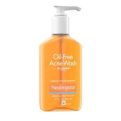 Neutrogena Oil-Free Acne Wash Microclear, 4 x 3 x 9.1 fl oz Case - DOT product image 4