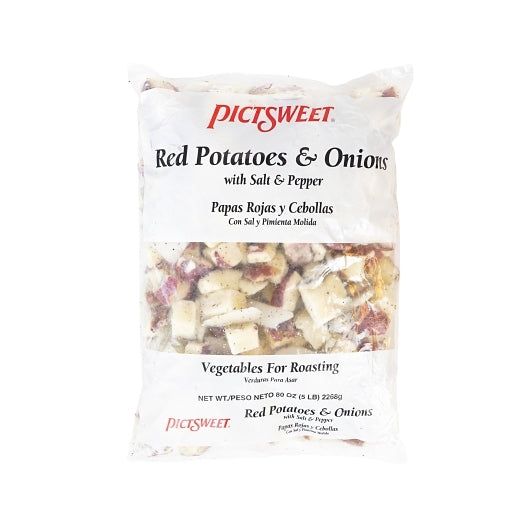 Pictsweet Red Potatoes & Onions With Salt & Pepper, 4 x 5 lb Case - Frozen Potatoes Sides