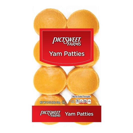 Pictsweet Sweet Potato Patties, 18 x 16 oz Case - DOT product image 2