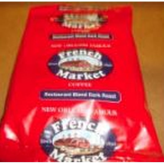 French Market Portion Pack Dark Roast Coffee, 40 x 2 oz Case - Coffee & Tea
