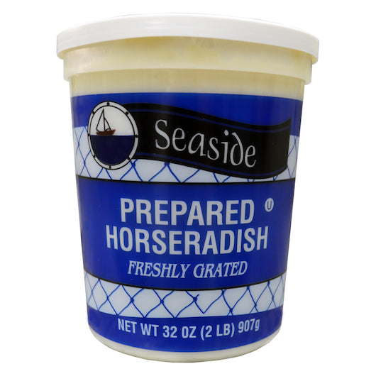 Seaside Prepared Horseradish Bulk, 6 x 32 oz Case - Condiments & Sauces