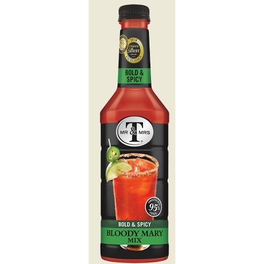 Mr & Mrs T's Bold & Spicy Bloody Mary cocktail Mixer, 6 x 1 LT Case - Beverages