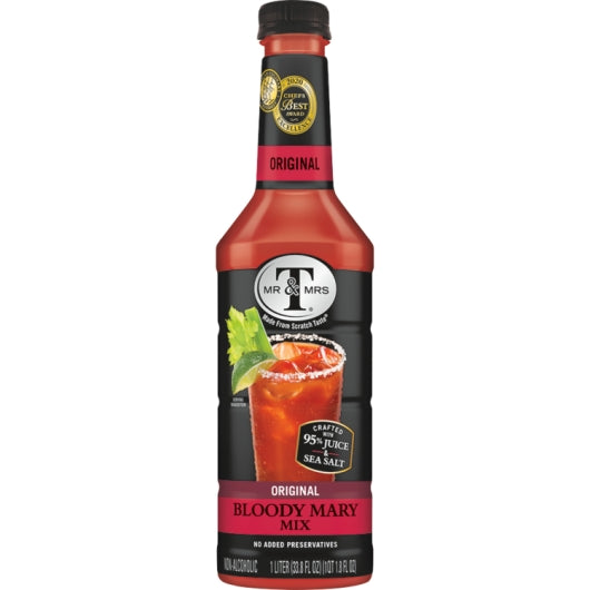 Mr and Mrs Original Bloody Mary cocktail Mixer, 6 x 1 LT Case - Beverages