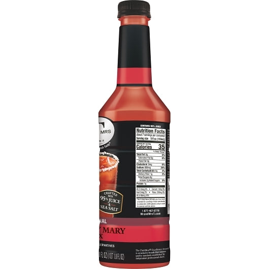 Mr and Mrs Original Bloody Mary cocktail Mixer, 6 x 1 LT Case - DOT product image 6