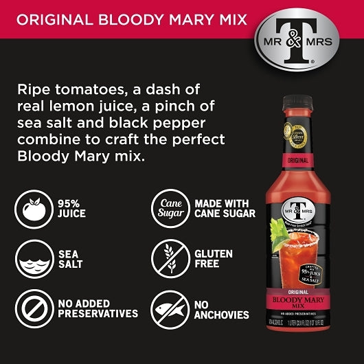 Mr and Mrs Original Bloody Mary cocktail Mixer, 6 x 1.75 LT Case - DOT product image 8