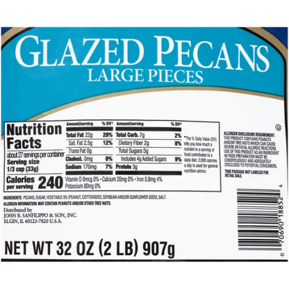 Fisher Large Glazed Pecan Pieces, 3 x 32 oz Case - DOT product image 7
