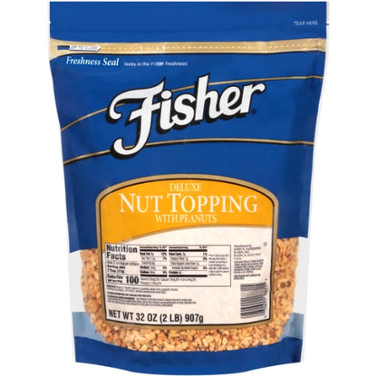 Fisher Deluxe Nut Topping, 3 x 32 oz Case - Nuts & Seeds