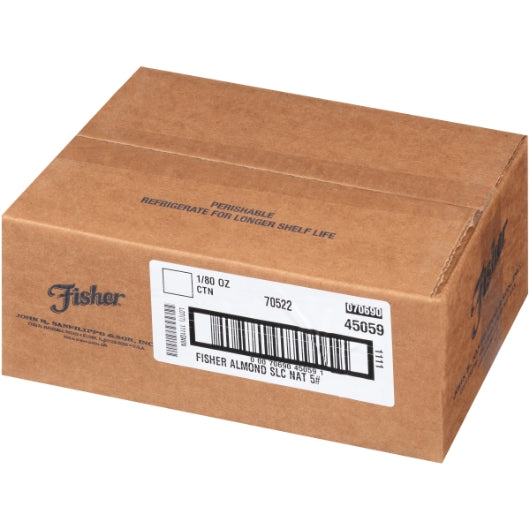 Fisher Sliced Natural Almonds, 1 x 5 lb Case - DOT product image 4