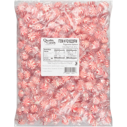 Quality Peppermint Flavored Peppermint Pinwheel, 5 x 5 lb Case - Candy & Confections