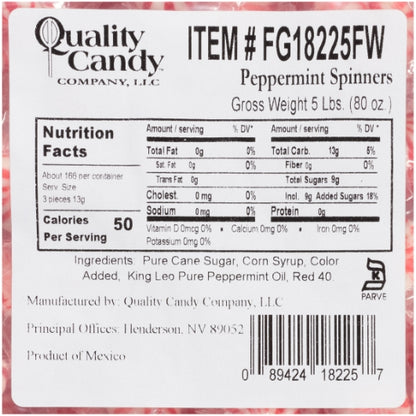 Quality Peppermint Flavored Peppermint Pinwheel, 5 x 5 lb Case - DOT product image 7