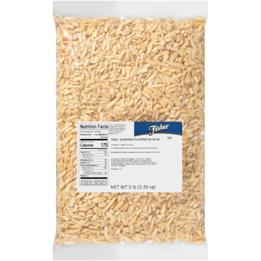 Fisher Blanched Slivered Almonds, 1 x 5 lb Case - DOT product image 2