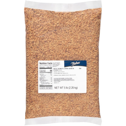 John B. Sanfilippo Granulated Dry Roasted Unsalted Peanuts, 1 x 5 lb Case - Nuts & Seeds