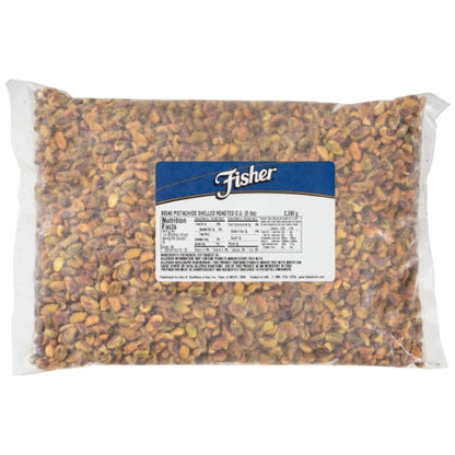 Fisher No Salt No Shell Roasted Pistachios, 1 x 5 lb Case - Nuts & Seeds