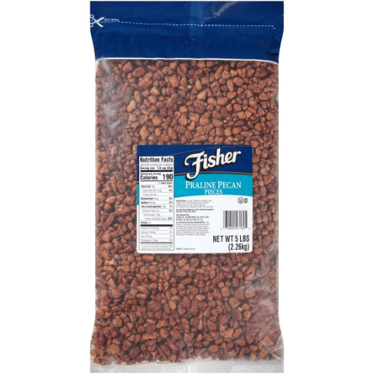 Fisher Praline Pecan Pieces, 1 x 5 lb Case - Nuts & Seeds