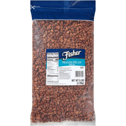 Fisher Praline Pecan Pieces, 1 x 5 lb Case - Nuts & Seeds