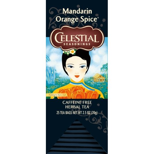 Celestial Seasonings Herb Tea Mandarin Orange Spice, 6 x 2.5 oz Case - Spices Seasonings