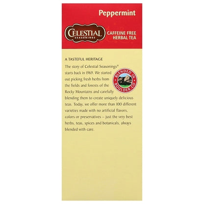 Celestial Seasonings HERB TEA PEPPERMINT, 6 x 25 each Case - DOT product image 3