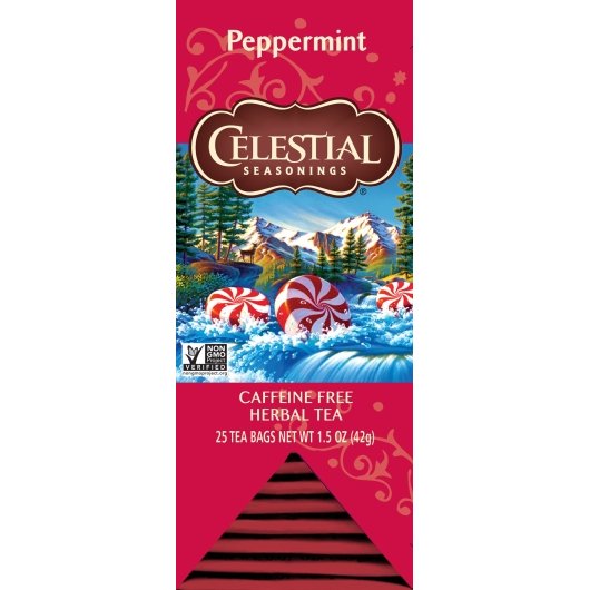 Celestial Seasonings Herb Tea Peppermint, 6 x 25 each Case - Spices Seasonings