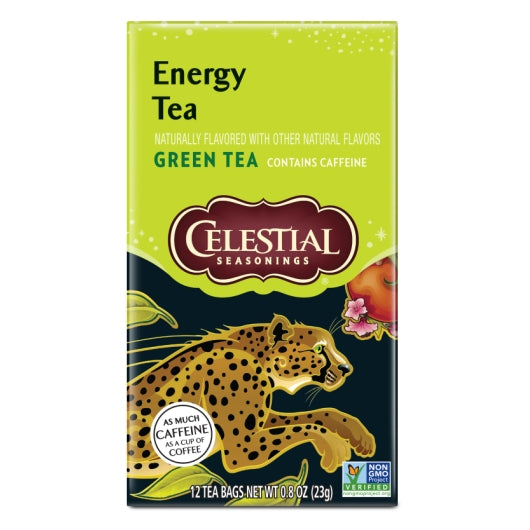 Celestial Seasonings Energy Green Tea, 6 x 12 ct Case - Coffee & Tea