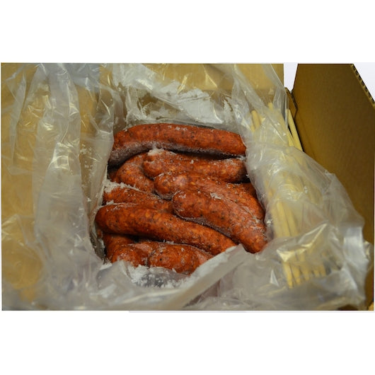 Carl's Smoked Pork Sausage and Beef Rope, 1 x 10 lb Case - Frozen Meat & Seafood